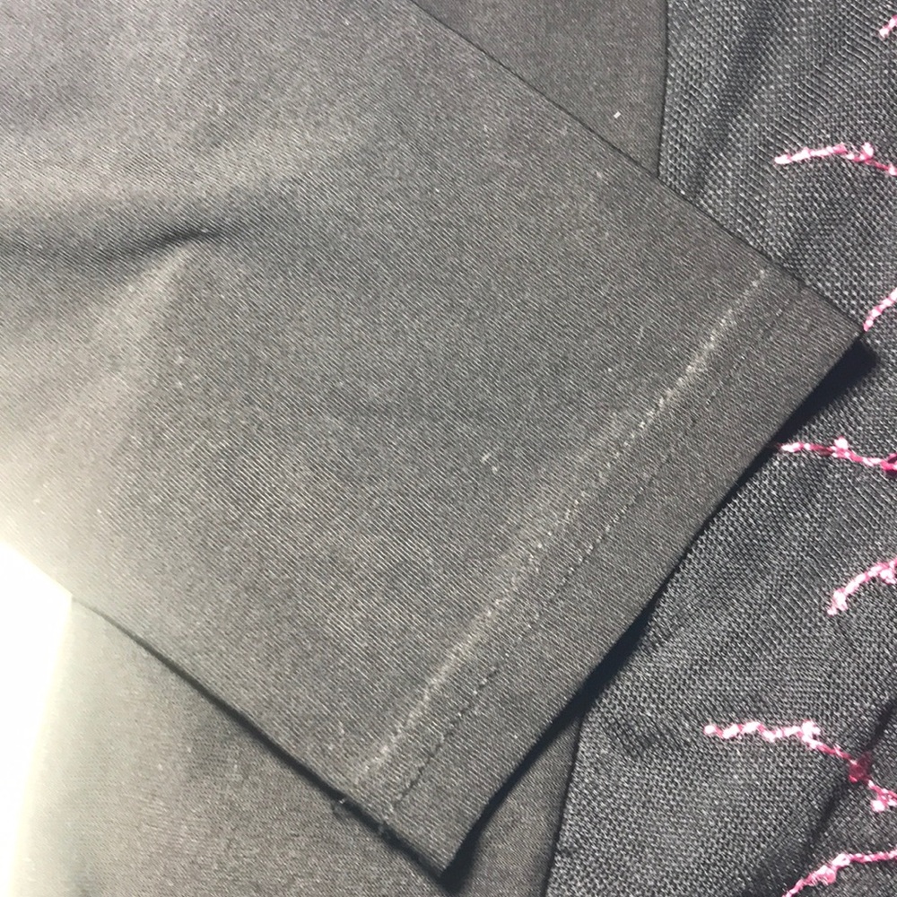 Black Long Sleeves with Center Pink Sequins - Picture 6 of 10